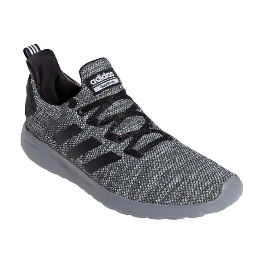 NEW Adidas Mens Cloudfoam Gray Lite Racer Sneakers